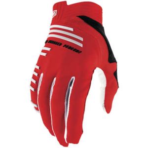 100% R-Core Motocross Gloves Racer Red - Medium (Unisex)