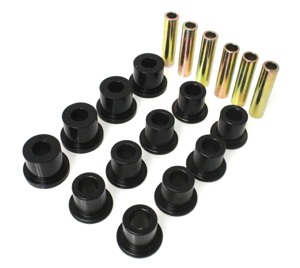 87-96 Jeep Wrangler Black Front/Rear Spring and Shackle Bushing