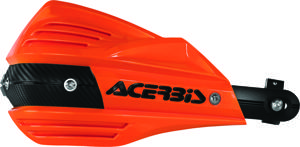 X-Factor Handguards - Orange/Black - w/ Universal Bar Mount Kit