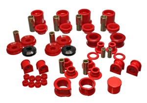 Red Hyper-Flex Master Bushing Set - For 90-96 Nissan 300ZX (Sway bar end link bushings a