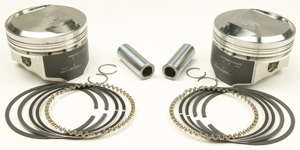 V-Twin Piston Kit 10:1 Compression - 3.528in Bore (+.030in) - For 84-99 Harley Touring Softail Dyna