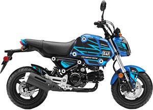 "Edge Blue" Graphics Kit - For 2022 Honda Grom