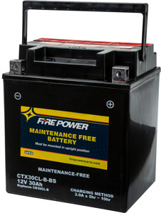 Maintenance Free Sealed Battery - Replaces YB30CL-B