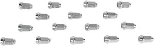 10mm x 1.25 - 60 Degree Tapered Chrome Lug Nuts Qty 16