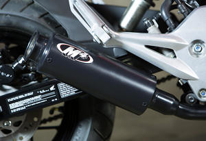 Low Mount Black Ceramic Full Exhaust - For 14-20 Honda Grom