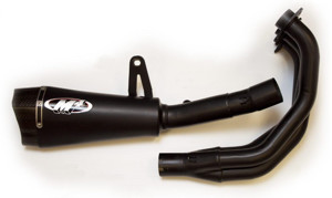 RM1 Black Full Exhaust w/ dB killer - For 14-20 Yamaha FZ09 MT09 XSR900