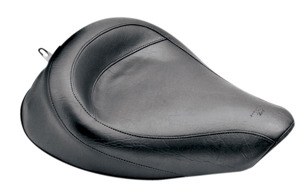 Plain Vinyl Solo Seat Black Foam - For 06-17 Harley FXD