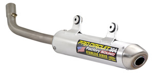 304 Aluminum Slip On Exhaust Silencer - For 17-18 KTM 250/300 SX/XC & TE/TC 250/300