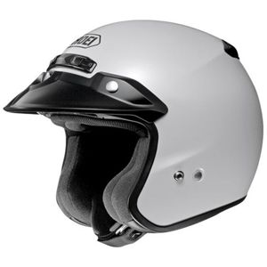 RJ Platinum R Solid White 3/4 Open-Face Motorcycle Helmet 3X-Large