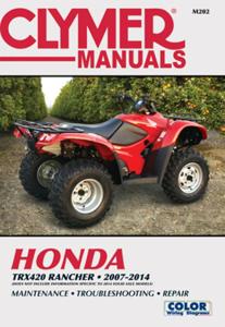 Shop Repair & Service Manual - Soft Cover - For 07-14 TRX420 Rancher