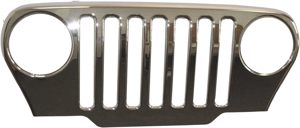 Chrome Grille Overlay For 07-18 Jeep Wrangler JK