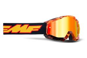 FMF Youth PowerBomb Spark Goggles w/ Red Mirror Lens