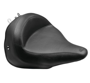 Plain Vinyl Solo Seat - For 05-17 Harley FLSTN