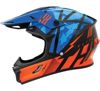 THH Helmets T710X Battle Blu/OrgYouth Large