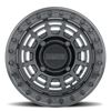 MR415 Beadlock 15x10 / 6+4/25mm / 4x136 / 106 CB MT Black Wheel - GL Black Ring