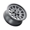 MR414 Bead Grip 15x7 / 4+3/13mm Offset / 5x4.5 / 76mm CB Matte Black Wheel