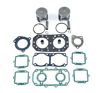 Complete Top End Rebuild Kit w/ STD Pistons - 75mm Bore - For 91-95 Kawasaki JS550 SX Reed Motor