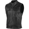 Band Of Brothers Leather Vest Black - 4XL