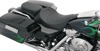 Mild Stitched Solo Seat Black Low 1-1/2" - For 97-07 Harley FLHT FLTR