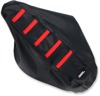 Black/Red Ribbed Seat Cover - For 07-20 Honda CRF150R