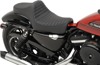 Predator Classic Stitch Vinyl 2-Up Seat - Black - For 04-20 Harley XL