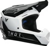 Thor Fleet Storm Helmet XL Gloss Black/White - Gloss black/white XL MX helmet