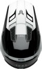 Thor Fleet Storm Helmet Gloss Black/White - Large - MX helmet with ERT impact protection