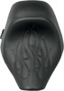 Speedcradle Flame Stitched Solo Seat Black Low&Forward - For 08-11 FXCW