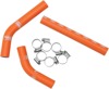 Radiator Hose/Clamp Kit Orange - For 07-10 KTM 250 SX/XC