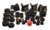 Black Hyper-Flex Master Bushing Set Fits 73-79 Ford F-150 Pickup 4WD