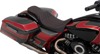 Predator Double Diamond SR Leather 2-Up Seat Black/Red - For 08-20 FLH FLT