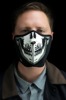 Half-Face Neoprene Mask - Face Mask Neo Half,Glow Skull