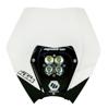 08-13 KTM Headlight Kit DC w/ Headlight Shell White Squadron Sport