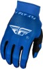 Pro Lite Gloves Blue/White 2X For FLY RACING - Ultra-lightweight race gloves, size 2X