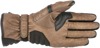 Cafe Divine Leather Street Riding Gloves Brown/Black 2X-Large