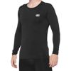 100% Basecamp Men's Long Sleeve Base Layer - Black, Medium