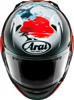 Arai Quantum-X Wave Helmet Small Red/White/Blue - Full-face helmet with Wave graphic