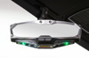 Halo-RA LED Rear View Mirror w/ Multimode lighting & Cast Aluminum Bezel - Fits Can-Am Defender Factory Header Panel