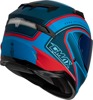 FF-98 Aftershock Helmet Matte Blue/Red Medium For GMAX - ECE/DOT helmet with LED light For GMAX