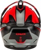 GMAX GM-11 Decima Helmet Black/Red/Grey Medium - Dual sport helmet, For GM-11 Decima Medium