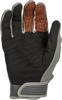 F-16 Gloves Grey/Orange XL by Fly Racing - All-around riding gloves in Grey/Orange