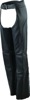 Sierra Leather Chaps Black Womens - Small