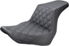 Step-Up Front Lattice Stitch 2-Up Seat Black Gel - For 18-20 FLSB FXLR