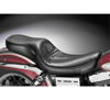 Maverick Stitched Vinyl 2-Up Seat Black Foam - For 06-17 Harley Dyna