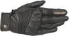 Crazy 8 Leather Motorcycle Gloves Black 2X-Large