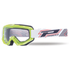 3201 Green / Black / White Raceline Goggles - Clear Lens