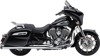 Cobra 4" Dual-Cut Neighbor Hater Slip On Exhaust Mufflers Chrome - Fits Indian Gen-1 Baggers