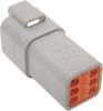 6 Wire Deutsch Plug - 6 Wire Deutsch Recpt Gry