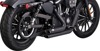 Shortshots Staggered PCX Full System Exhaust - Black - For 18-22 Harley Davidson Softail