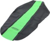 9 Pleat Water Resistant Seat Cover Black/Green - For Kawasaki KX250F KX450